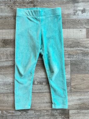 Isaac Mizrahi Girls Velvet Ribbed Leggings Size 4